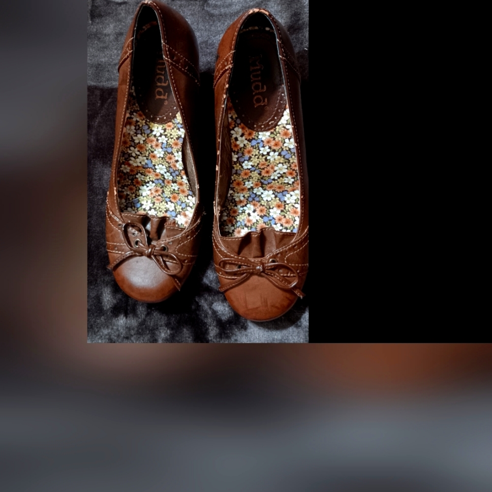 Mudd brown dress shoes size 7W